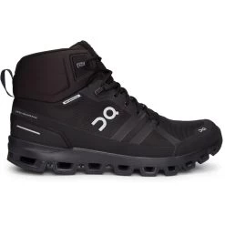 On Running Men's Cloudrock Waterproof -Running Gear Shop Small PNG FW19 Cloudrock Waterproof All Black M Pack Shot 1